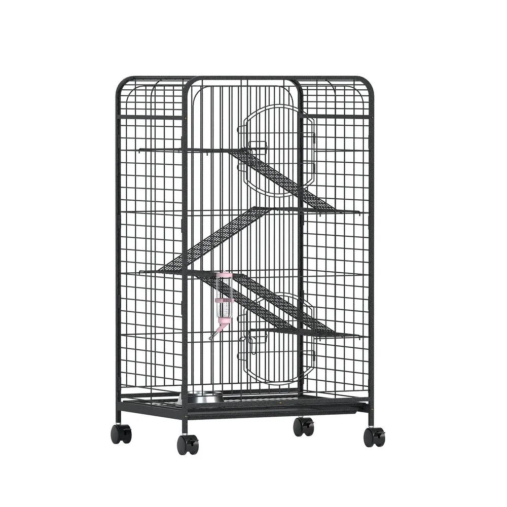 4-Level Metal Pet Cage with Ramps & Wheels - i.Pet