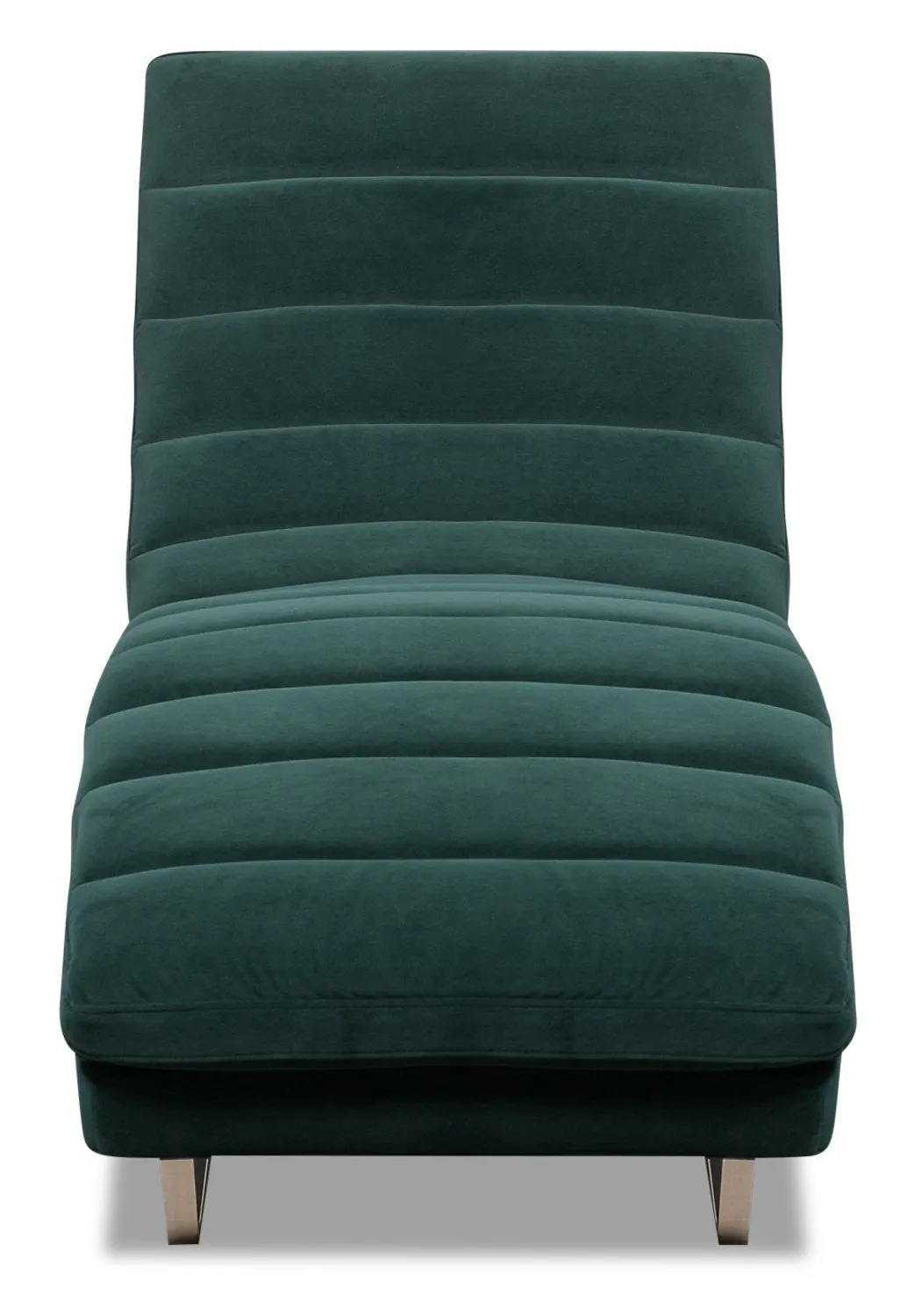 Belfry Velvet Chaise - Green