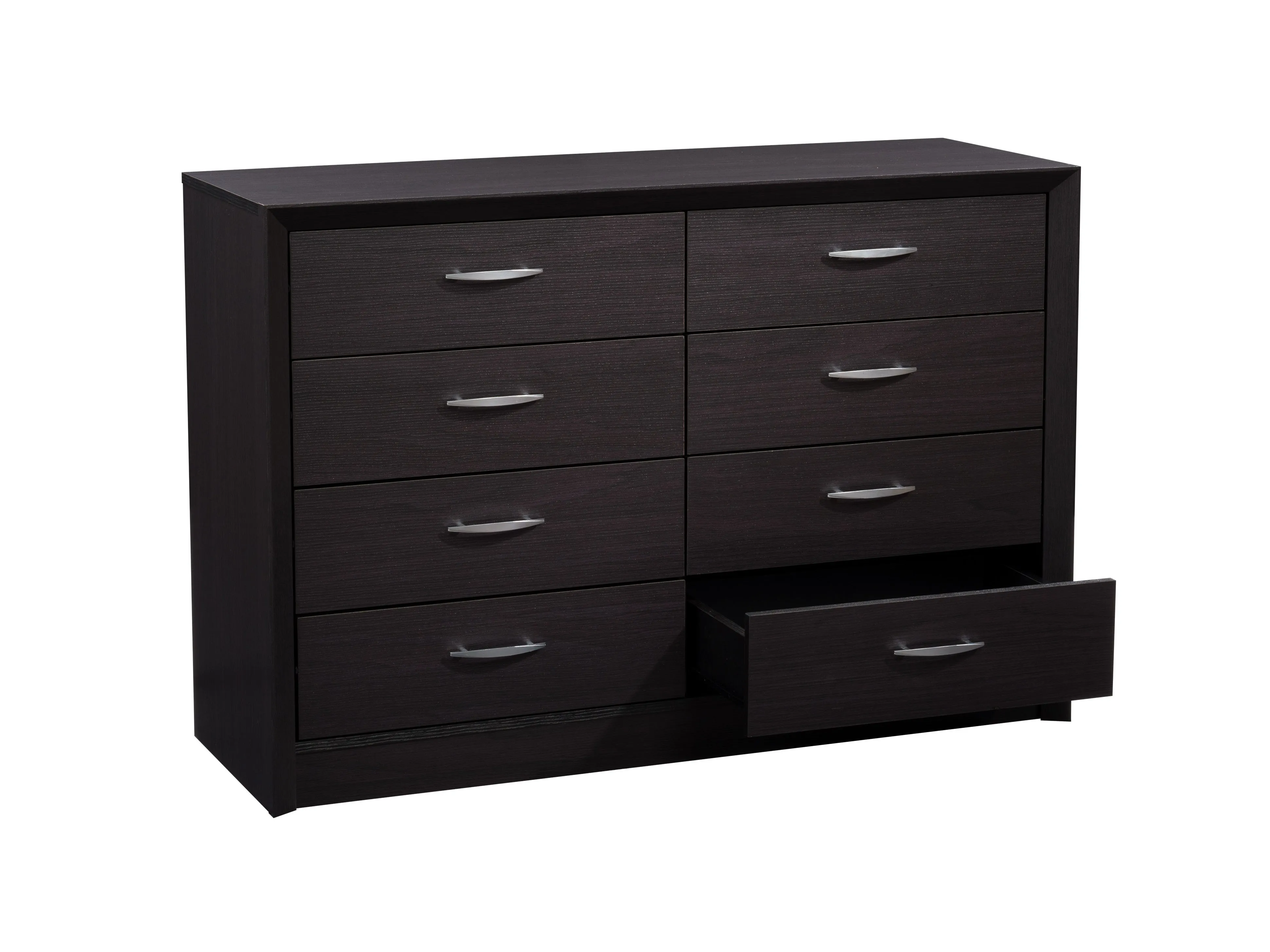 Black 8 Drawer Dresser