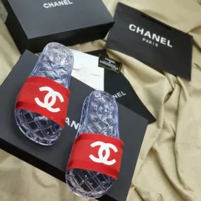 Chanel Clear Jelly Slides - Chanel Pool Slides