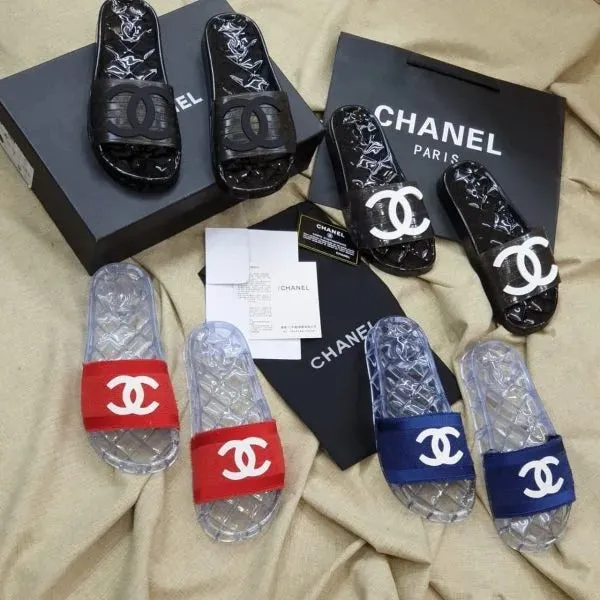 Chanel Clear Jelly Slides - Chanel Pool Slides