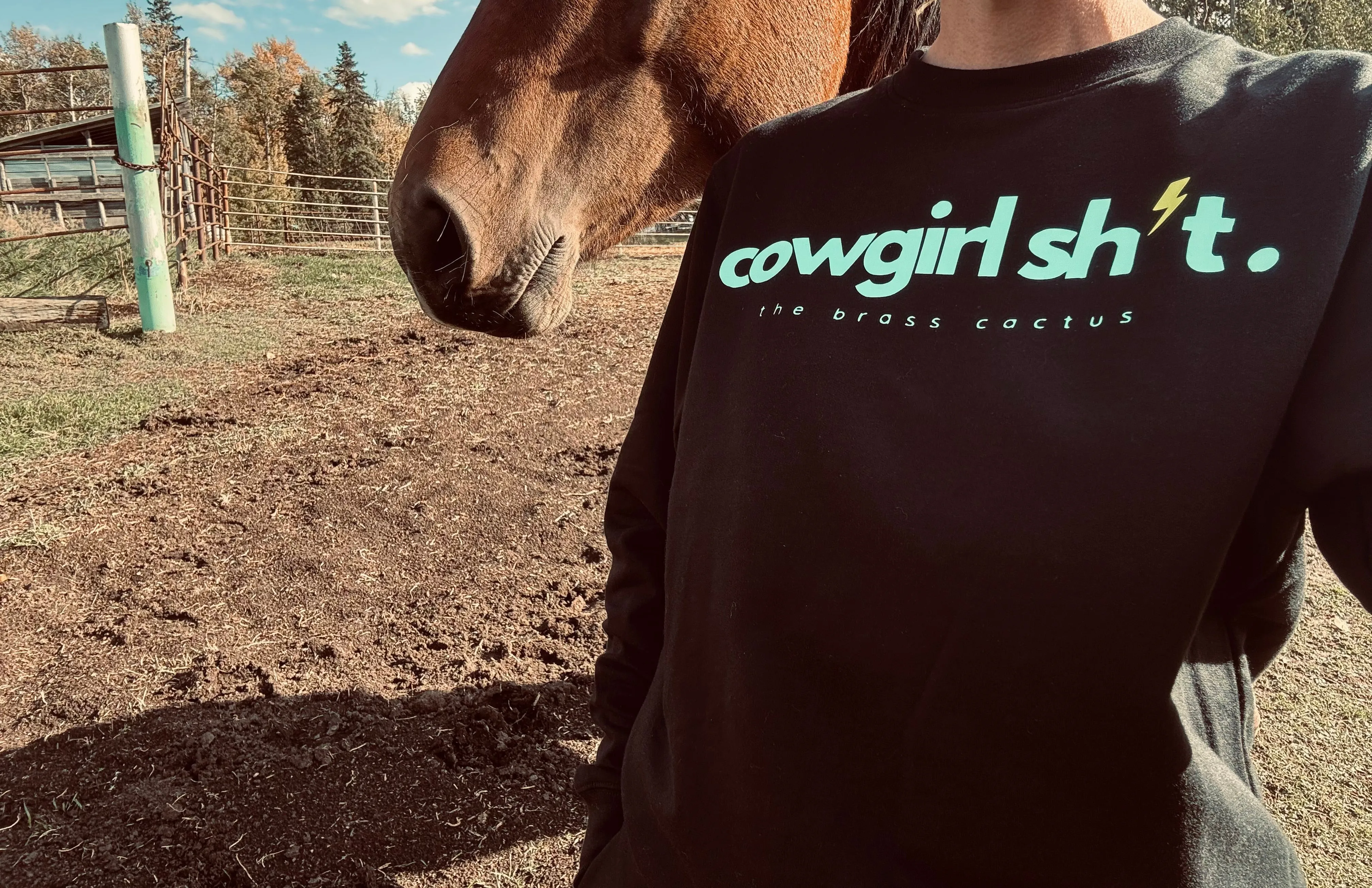 Cowgirl Sh⚡️t. Crew Neck