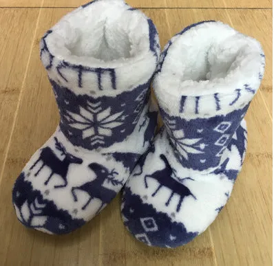 Cozy Christmas Elk Plush Slippers – Snuggle Up in Festive Comfort!