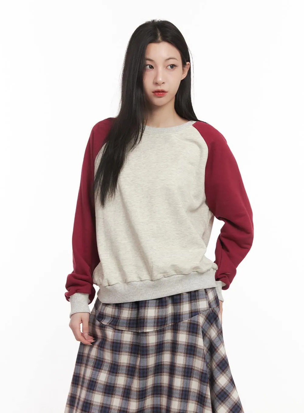 Cozy Contrast Sweatshirt CM518