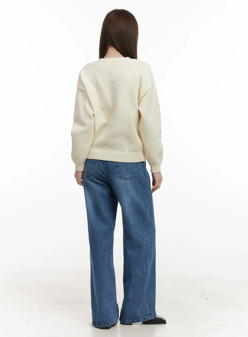 Cozy Embroidered Sweater OD418