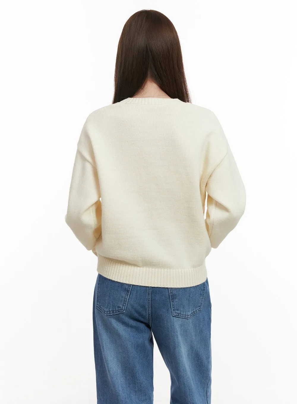 Cozy Embroidered Sweater OD418