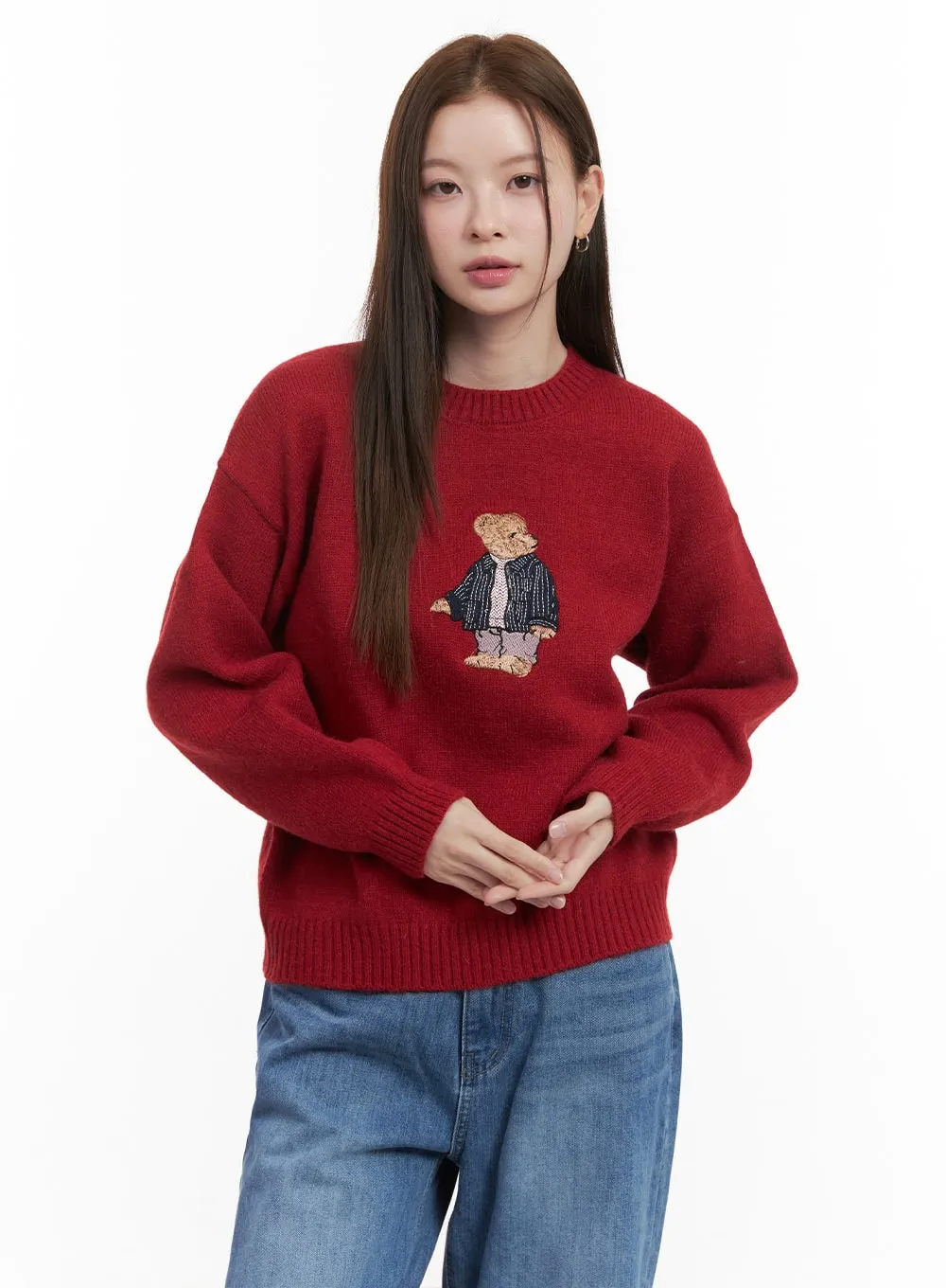 Cozy Embroidered Sweater OD418