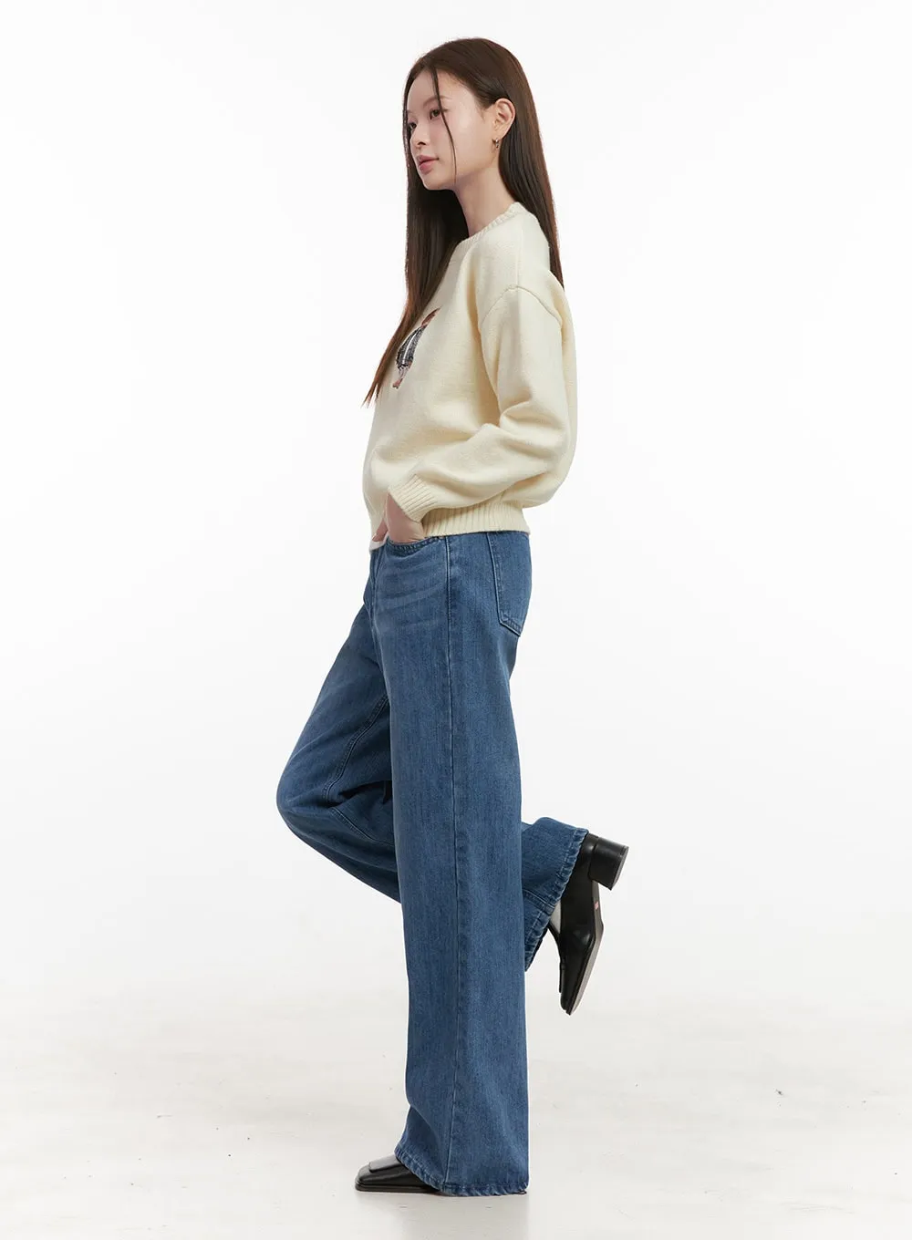 Cozy Embroidered Sweater OD418