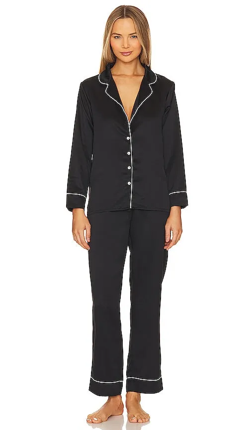 Flora Nikrooz Kamie PJ Set in Black