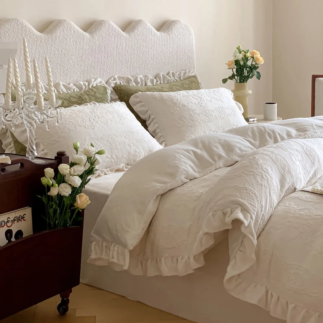 French Milk Velvet Warm Bedding Set