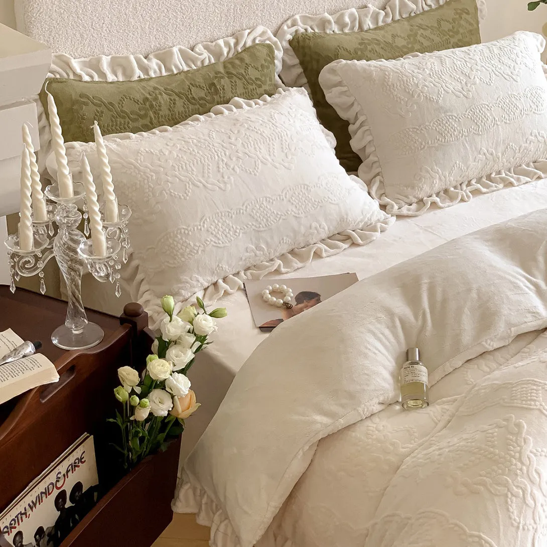 French Milk Velvet Warm Bedding Set