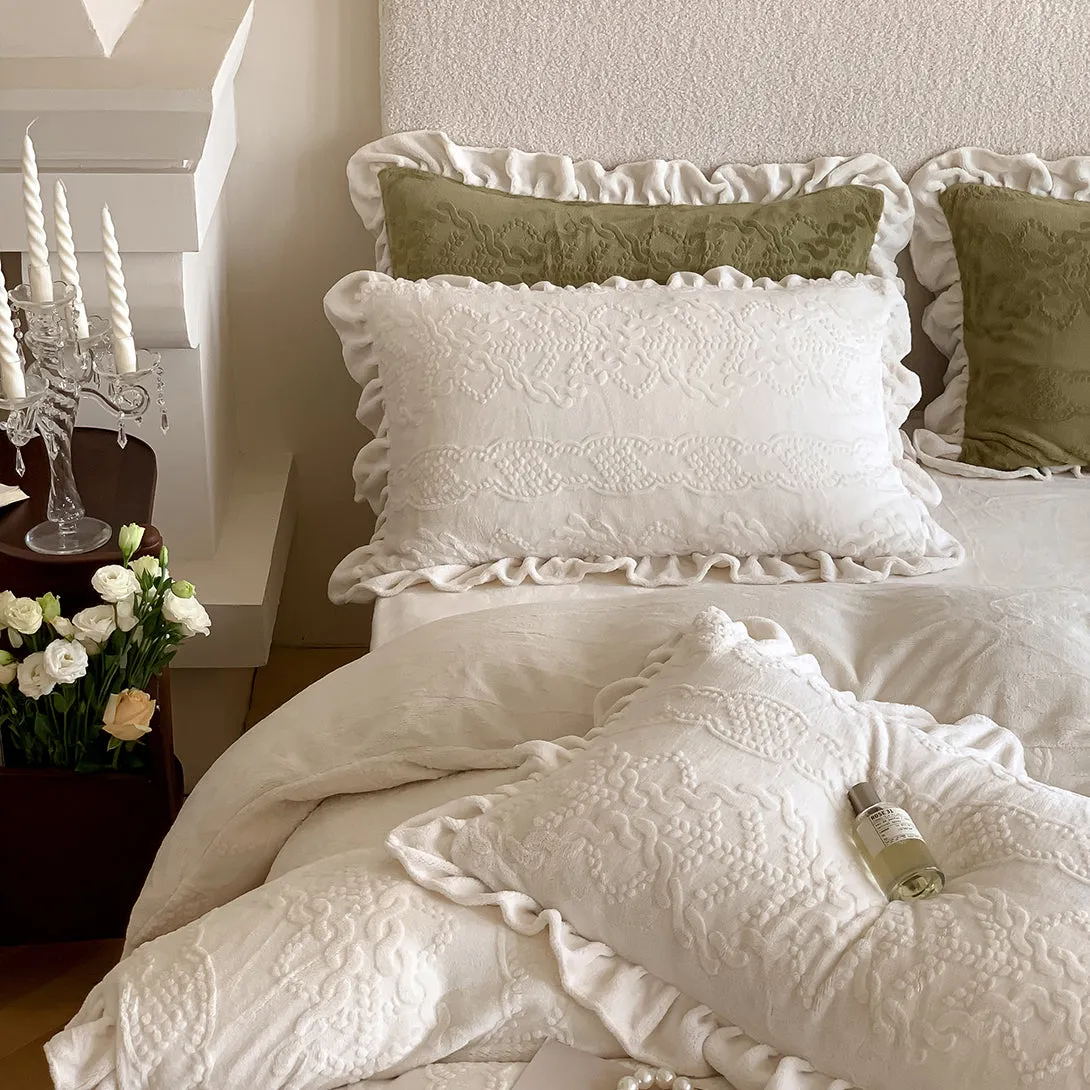 French Milk Velvet Warm Bedding Set