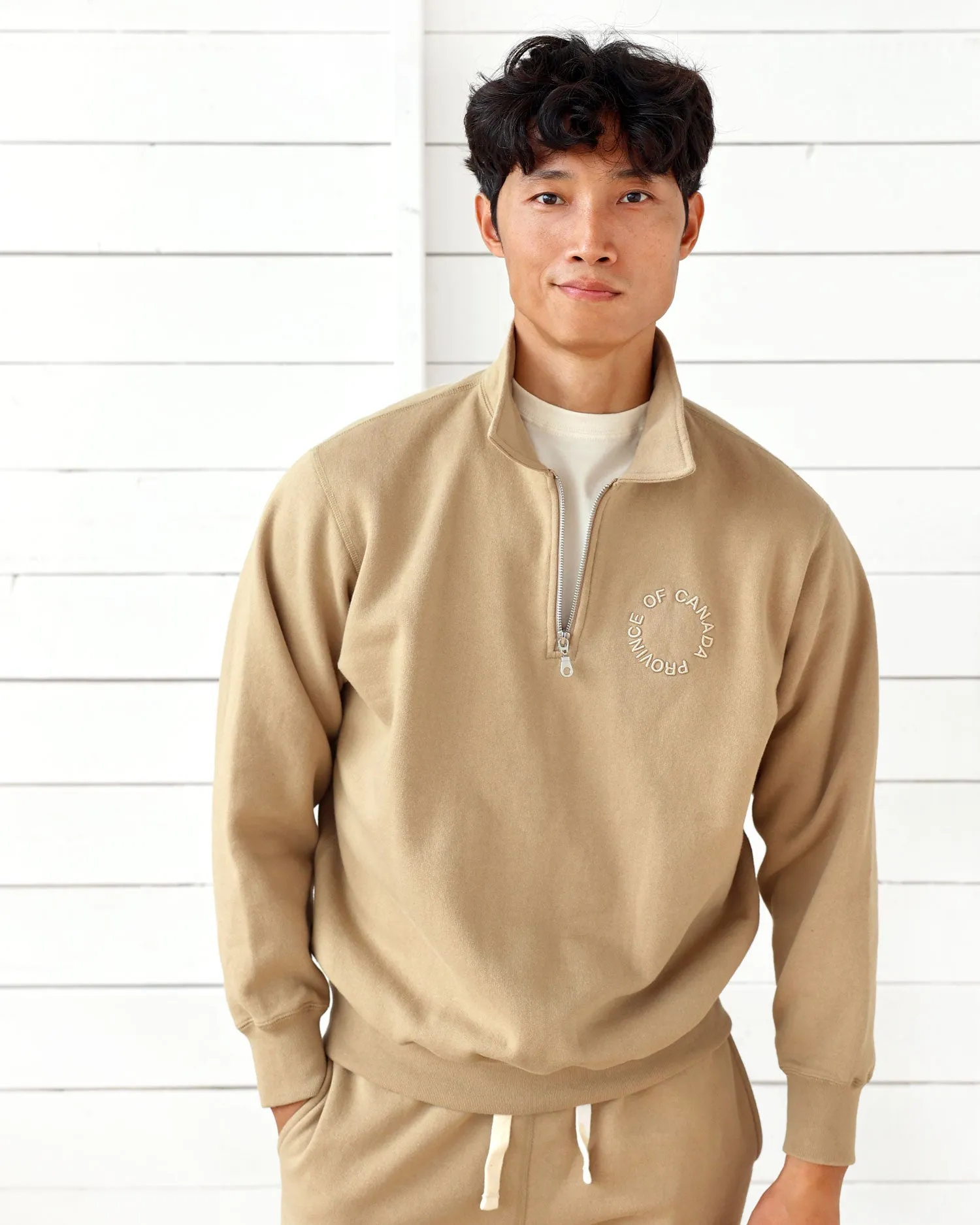 Half Zip Fleece Sweatshirt Dune - Unisex