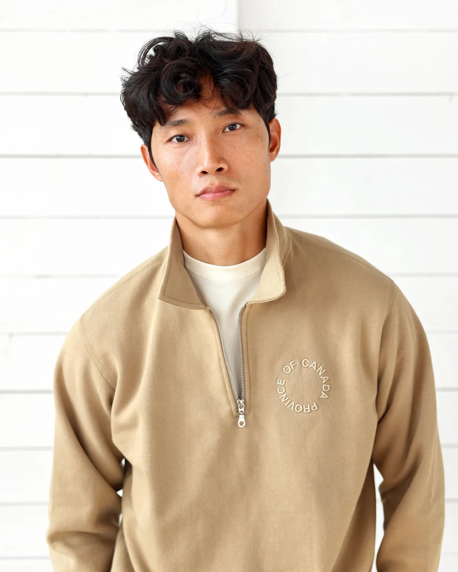 Half Zip Fleece Sweatshirt Dune - Unisex