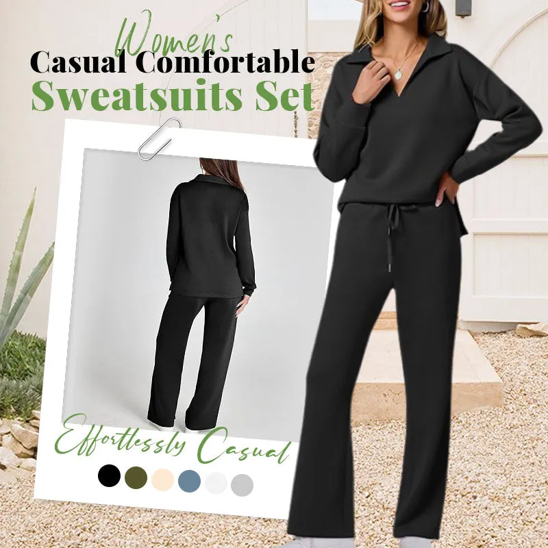 Hot Sale 49% OFFWomen's 2 Piece Sets Outfits Casual Long Sleeve Sweatsuits Sets