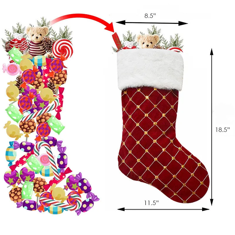 K903 | CHRISTMAS STOCKING - DIAMOND