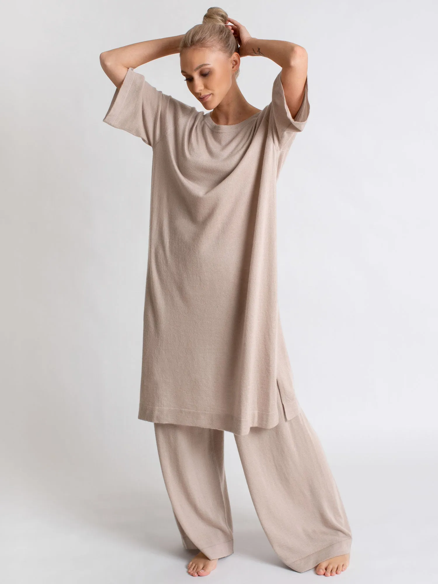 Kashmirbukse "Air pants" - feather