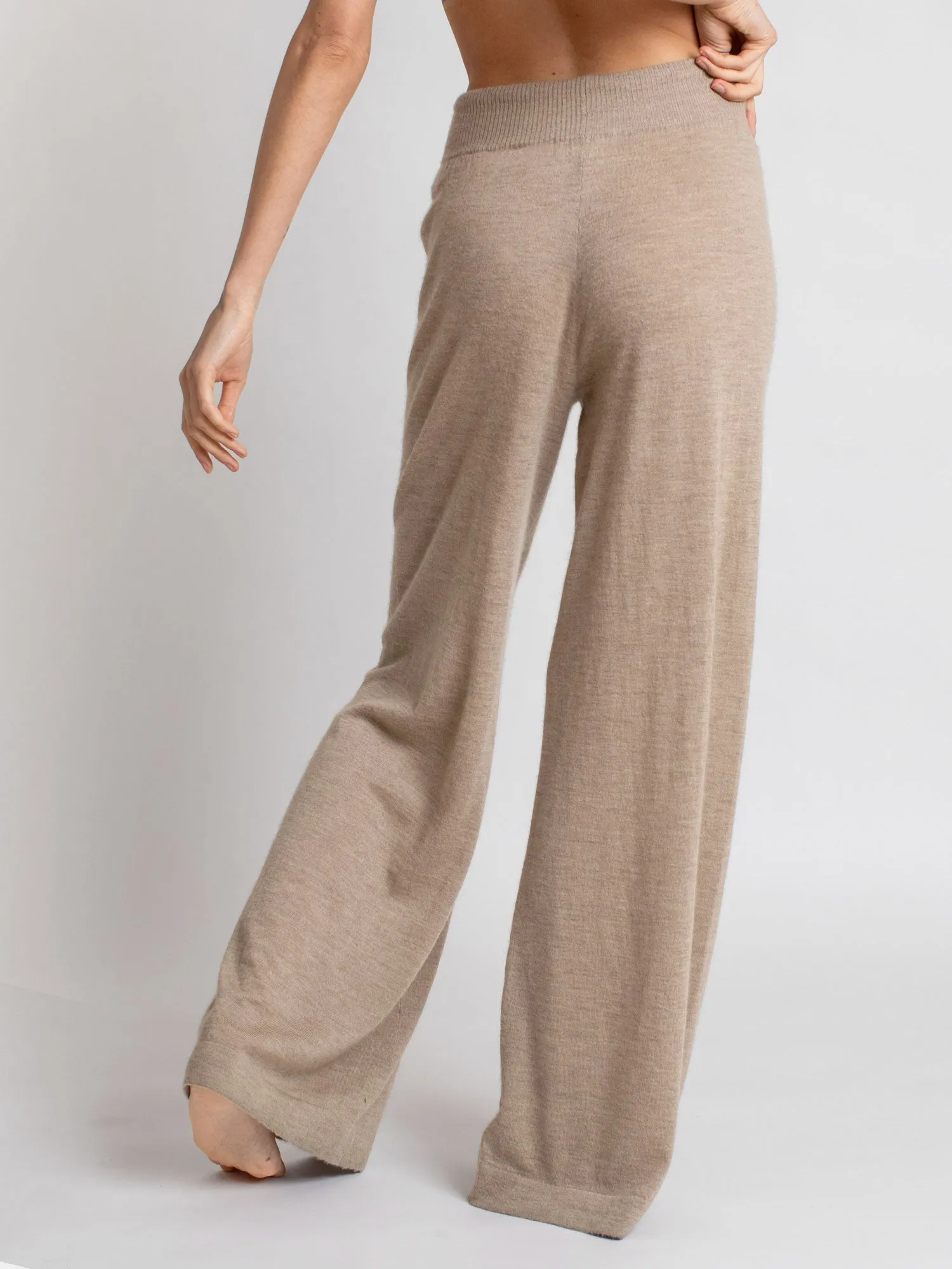 Kashmirbukse "Air pants" - taupe