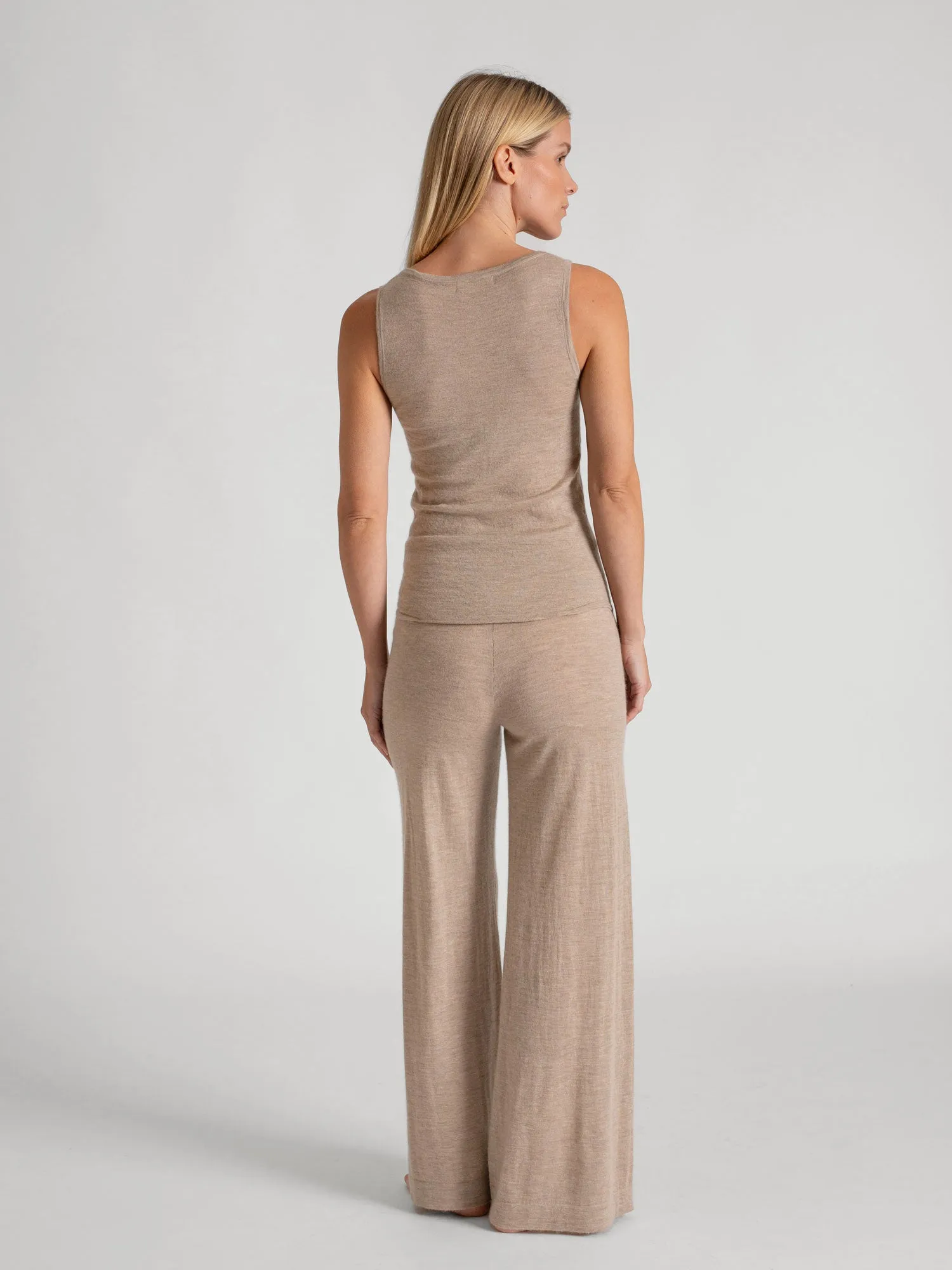 Kashmirbukse "Air pants" - taupe