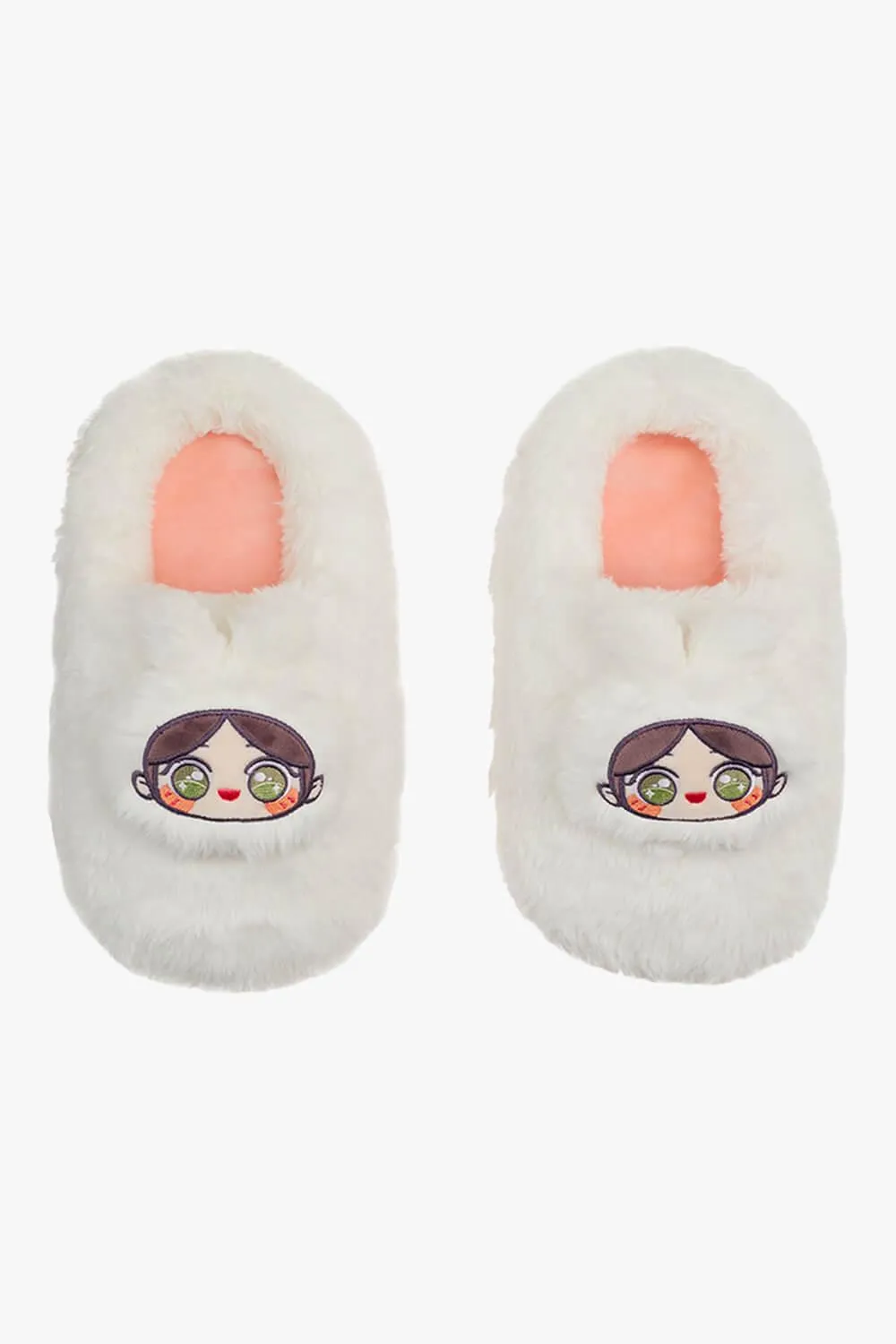 Kawaii Anime Face Slippers Plush