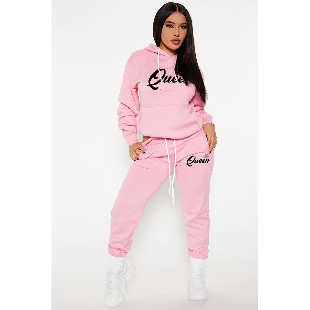 King queen jogger set