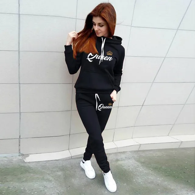 King queen jogger set
