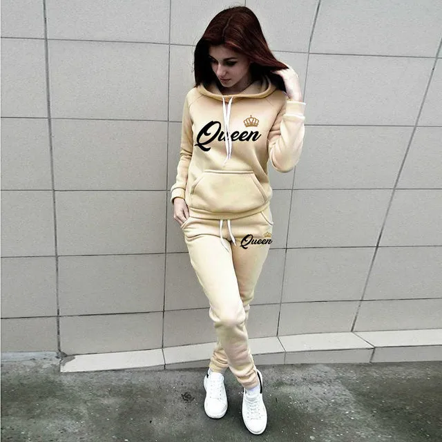 King queen jogger set