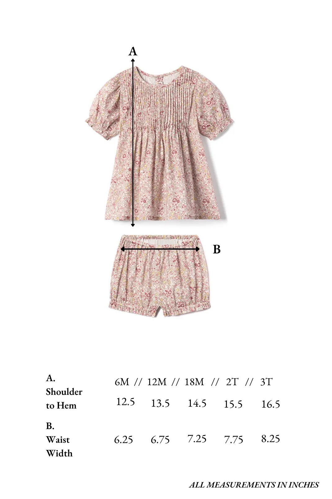 Lottie Baby Set in Rosebud