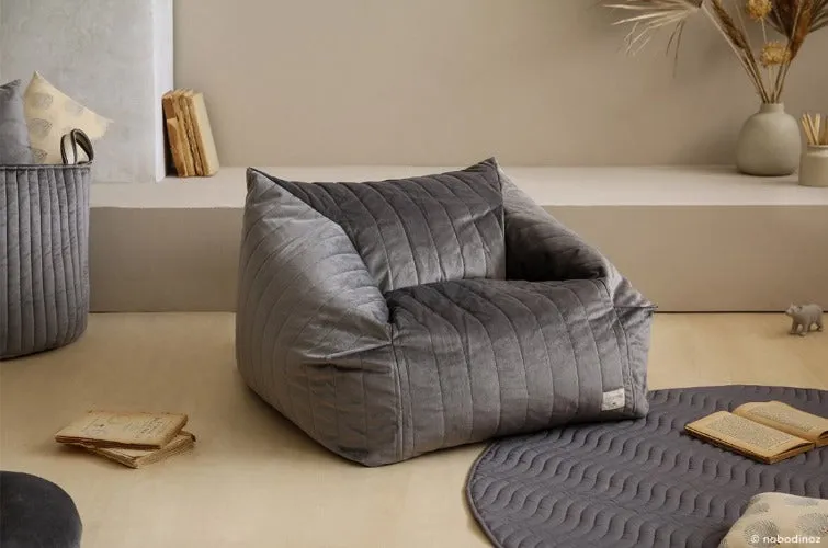 Nobodinoz Chelsea Beanbag Slate Grey