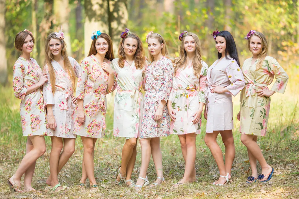 Nude Wedding Colors Bridesmaids Robes
