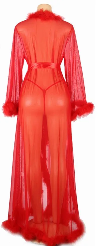 Queen Sheer Dressing Robe