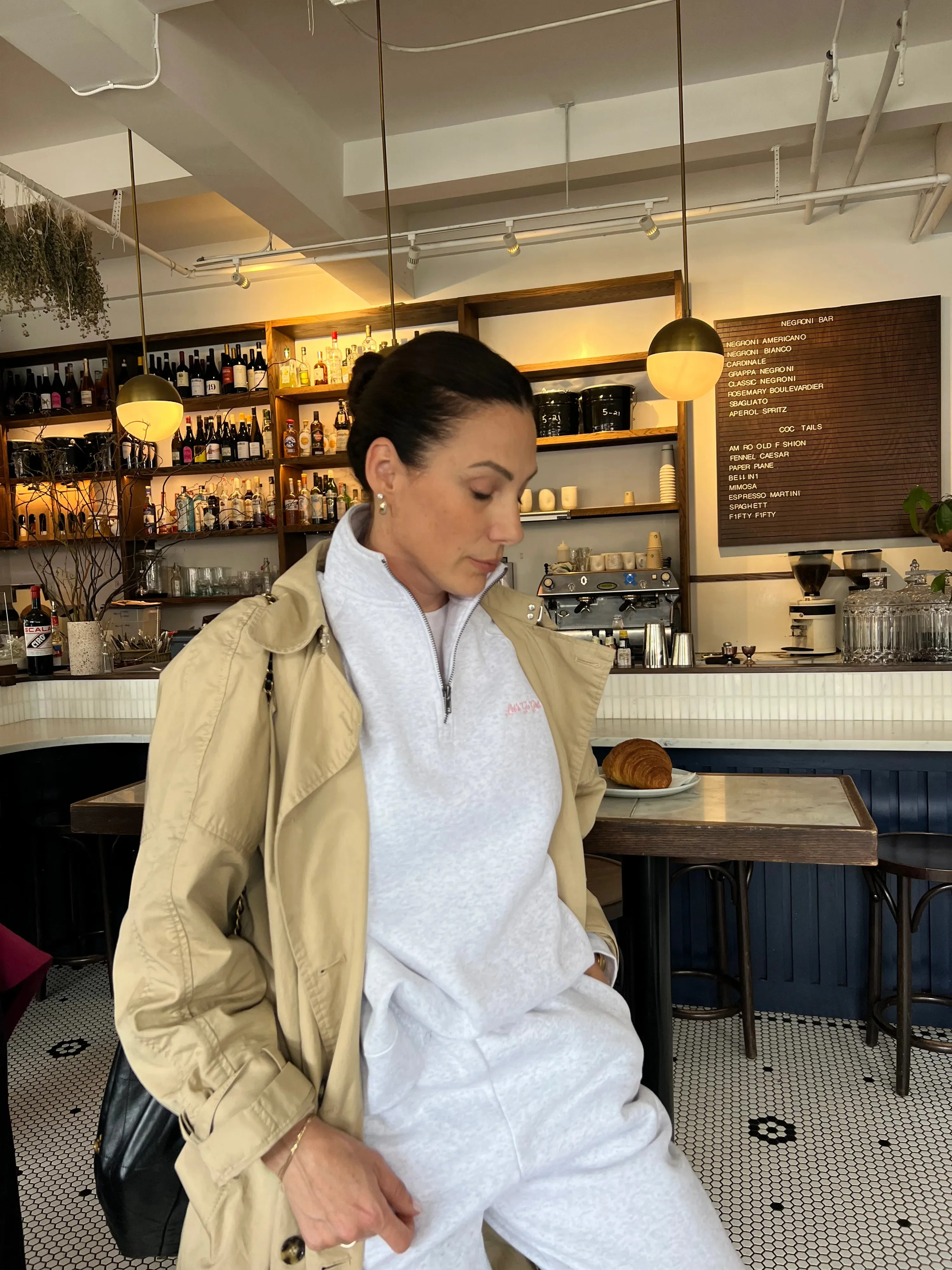 "Let's Go Girls" Oversized Jogger | Pebble Grey