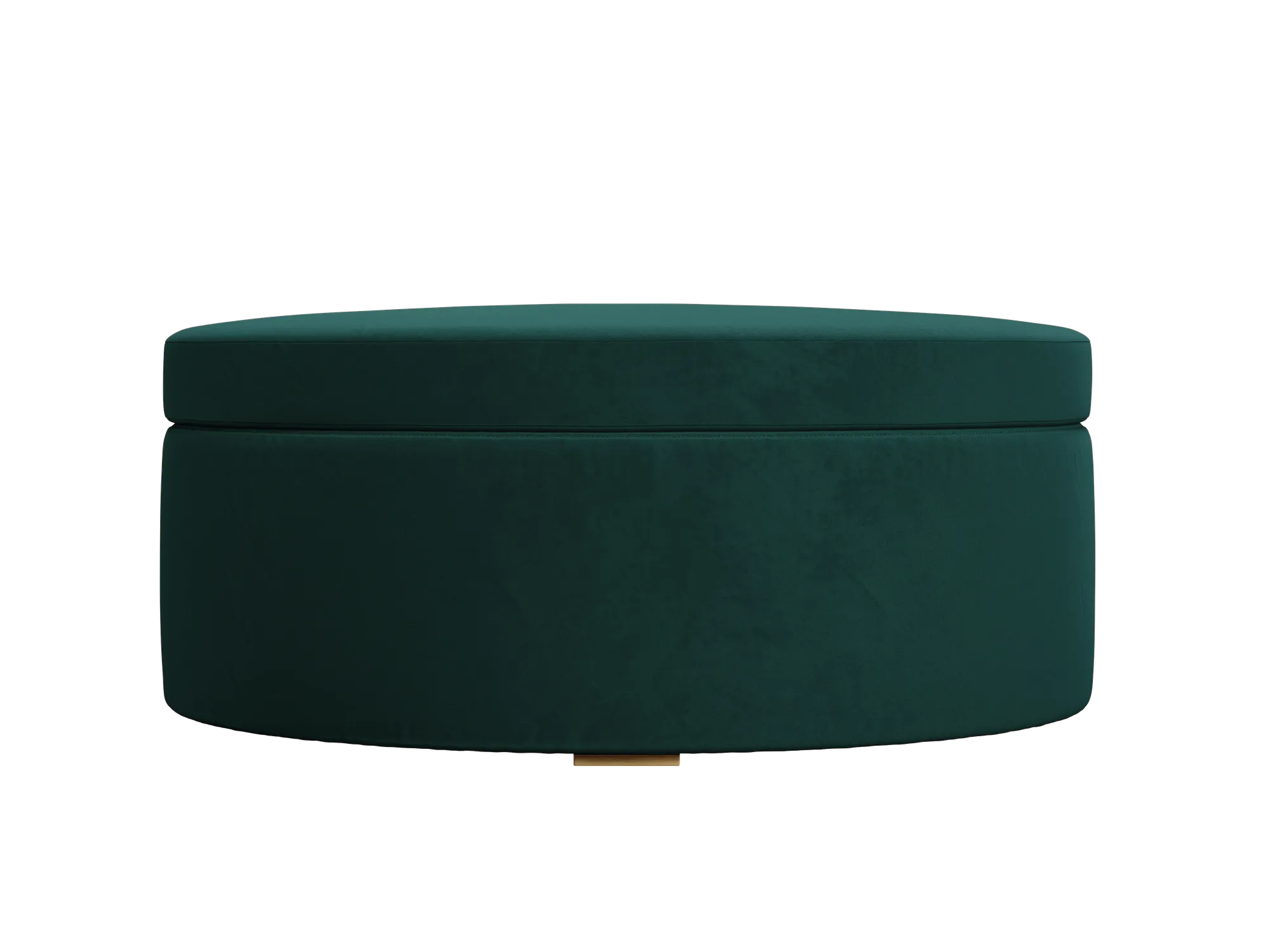 The Evergreen Storage Ottoman in Recycled Velvet