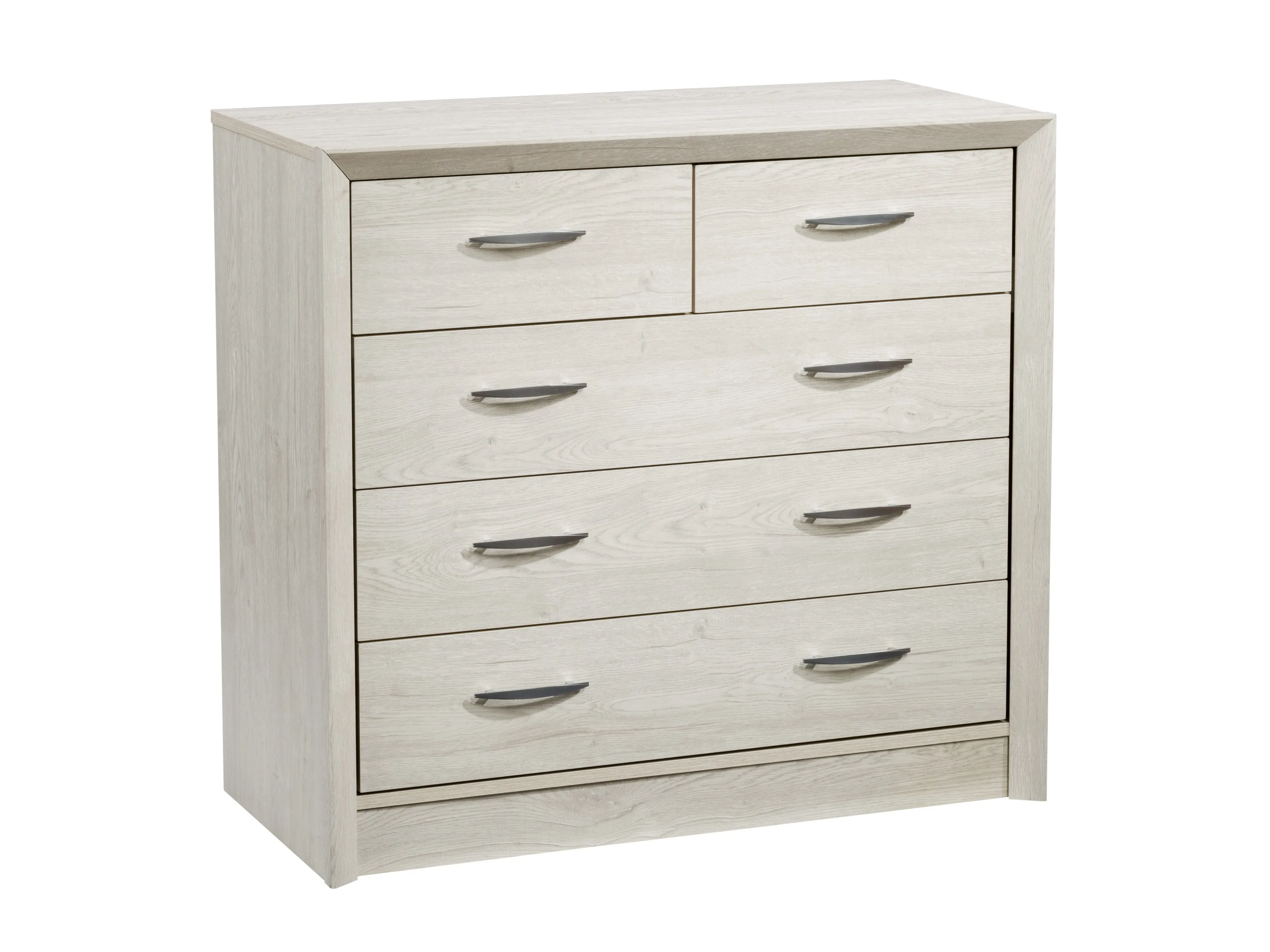 White Washed Oak Mid Century Modern Dresser